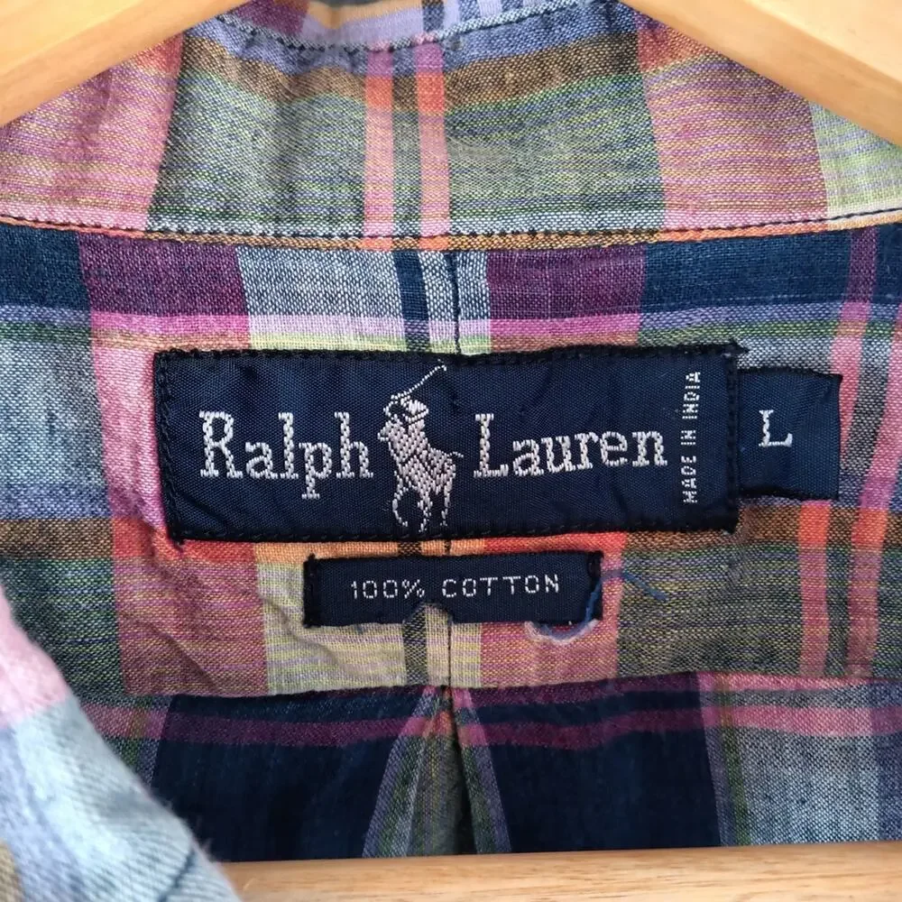 Polo by Ralph Lauren Blue Label Men's Multicolor Plaid Shirt